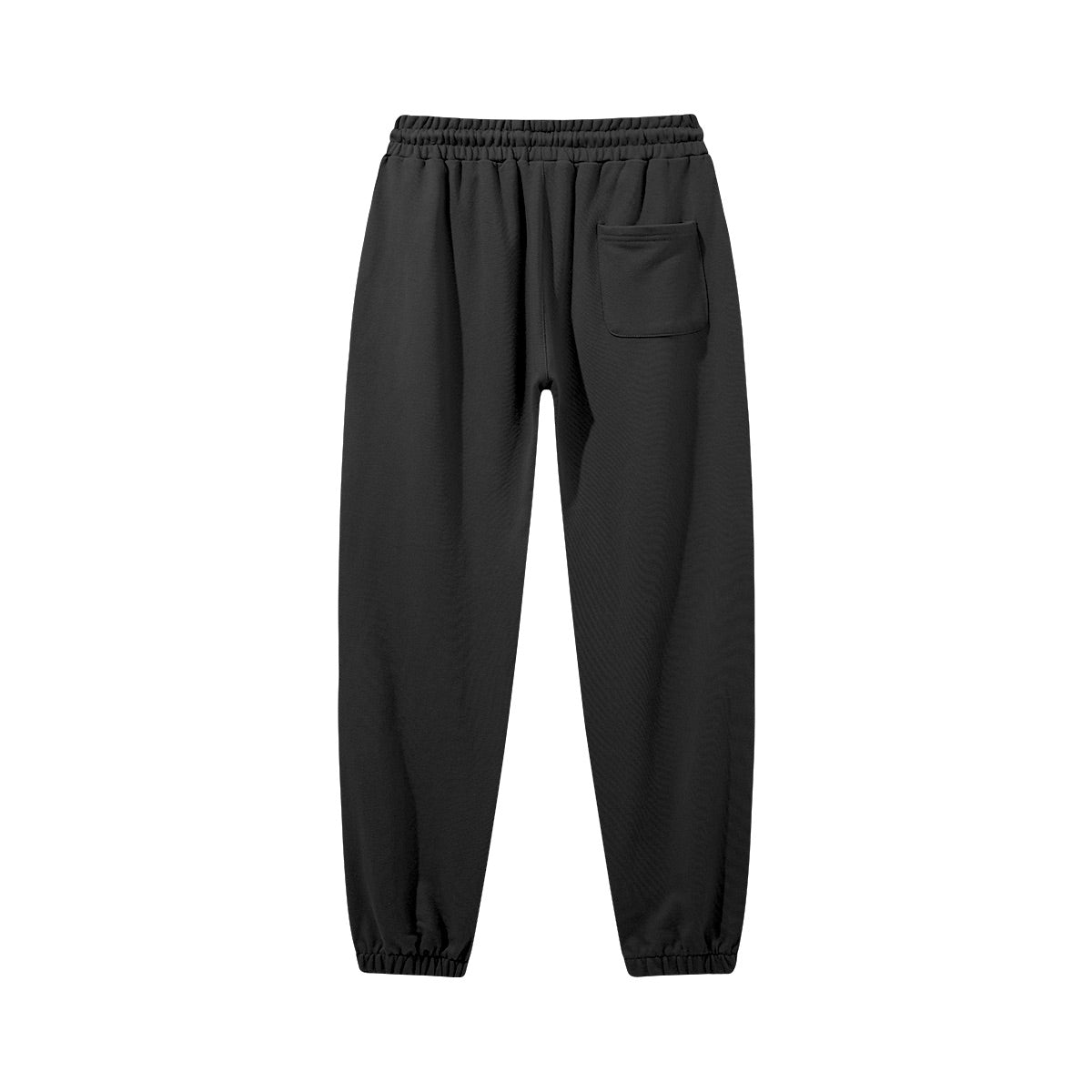 Embroidered Logo Heavyweight Sweatpants, Black