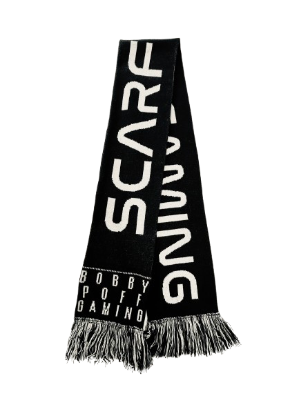 Scarf Squad Knit Scarf, Black & White