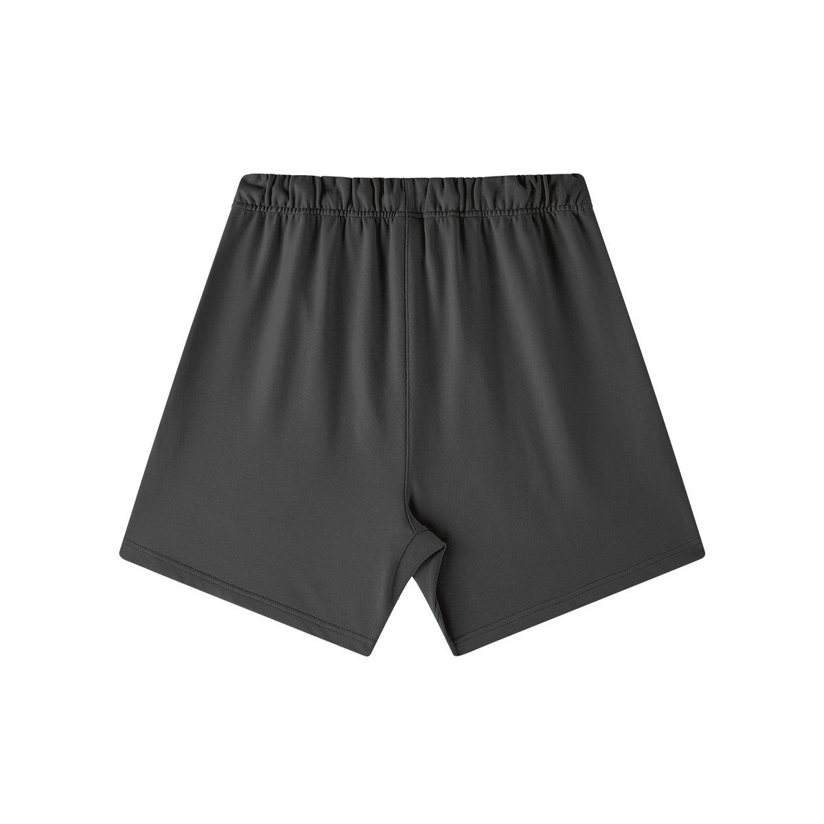 Embroidered Logo Heavyweight Cotton Shorts, Black