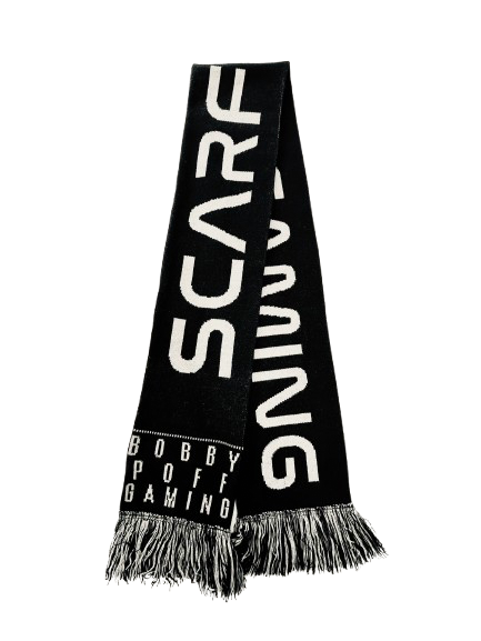 Scarf Squad Knit Scarf, Black & White
