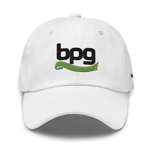 Embroidered Vintage Dad Hat, Golf White