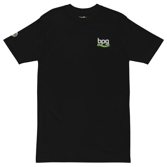 Embroidered Logo Heavyweight T-shirt, Black
