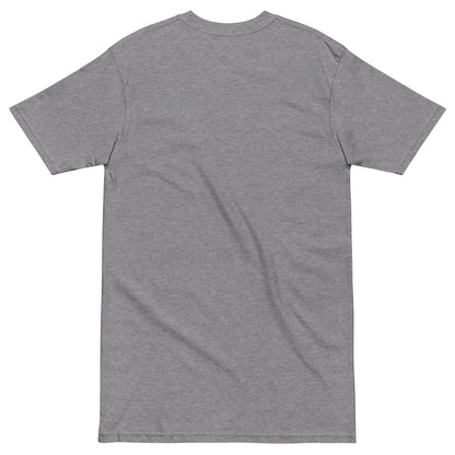Full-Color Embroidered Cartoon Logo T-shirt, Gray