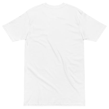 Full-Color Embroidered Cartoon Logo T-shirt, White