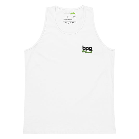 Embroidered Logo Tank Top, White