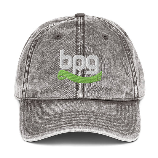 Embroidered Vintage Dad Hat, Ash Gray